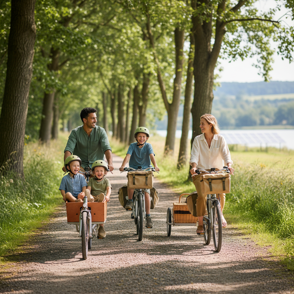 family bike ride
