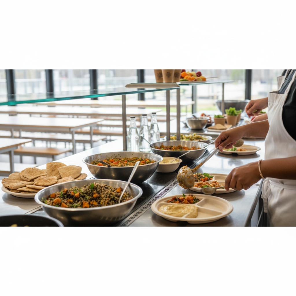 school kitchen lunch