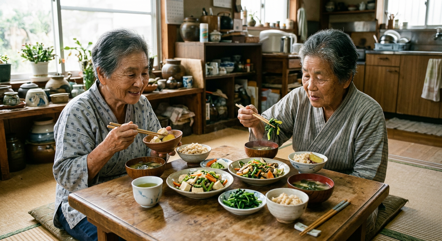 okinawa elderly eating