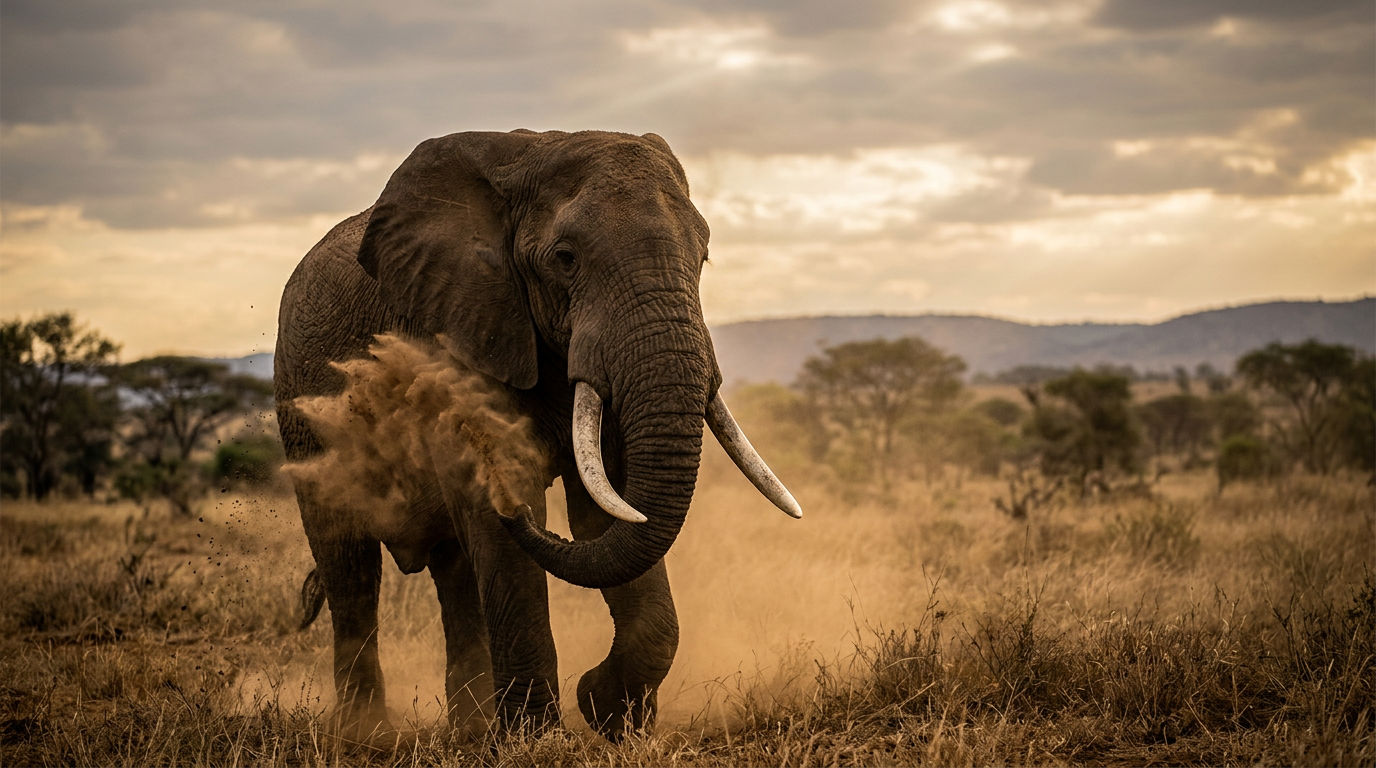 african savanna wildlife in natural habitat close-up dramatic lighting