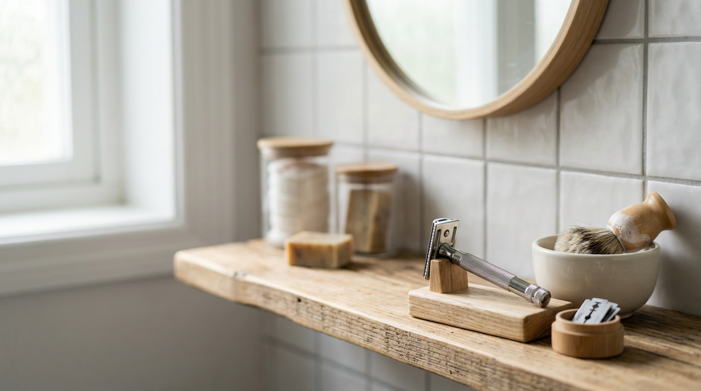 safety razor bathroom