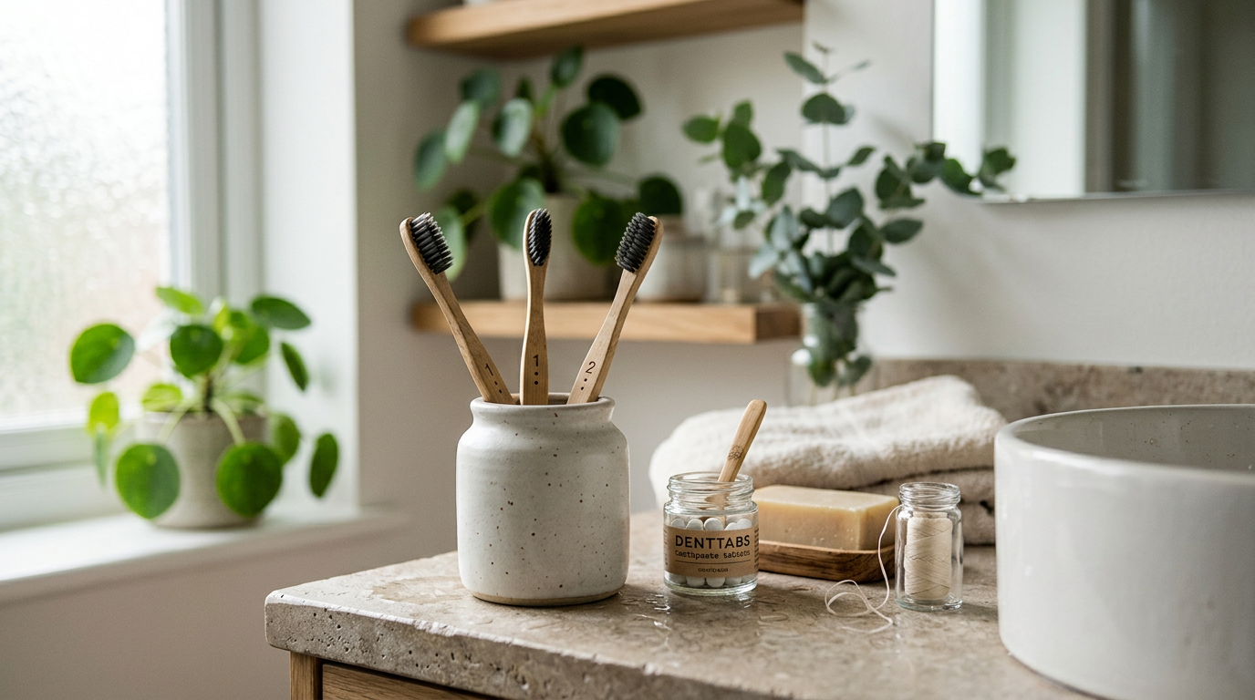bamboo toothbrush jar
