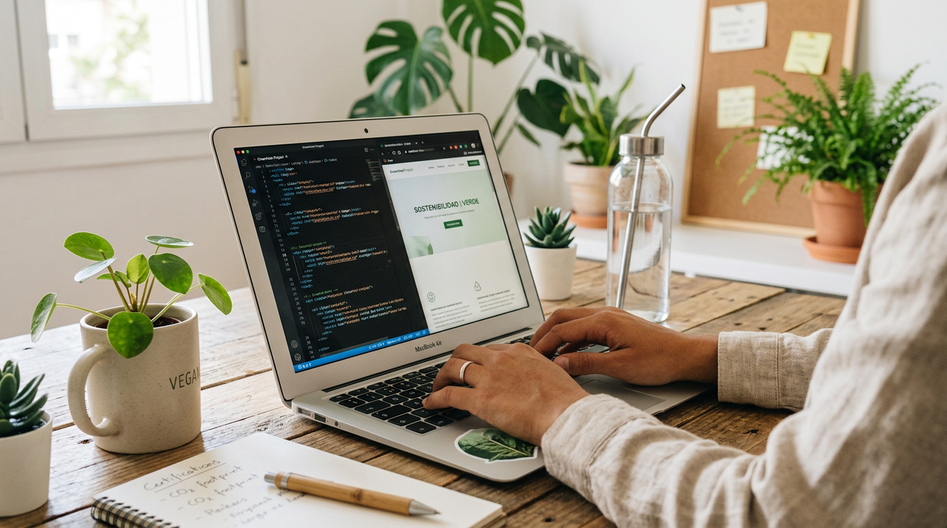 web developer laptop