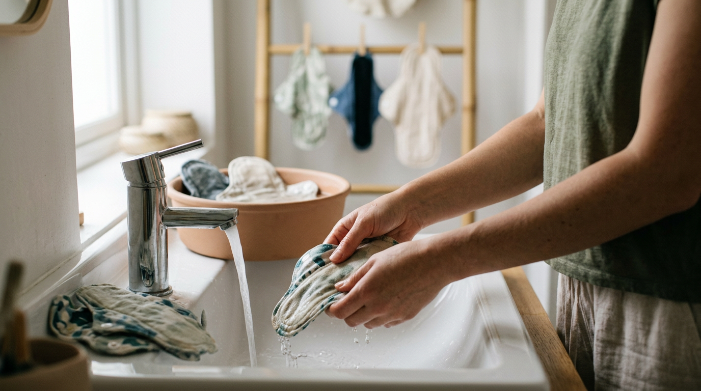 reusable pads laundry