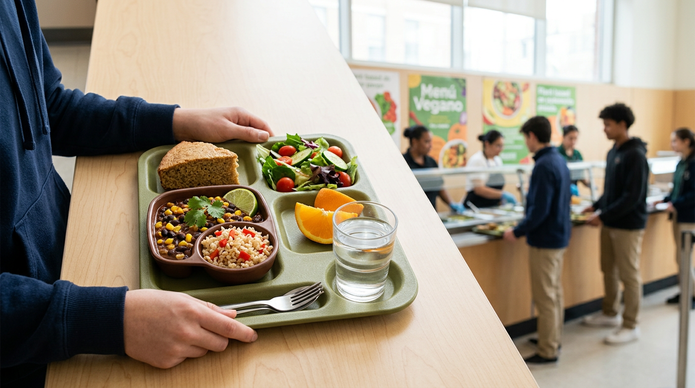 Comidas Escolares Basadas en Plantas: Ciudades Líderes y Resultados