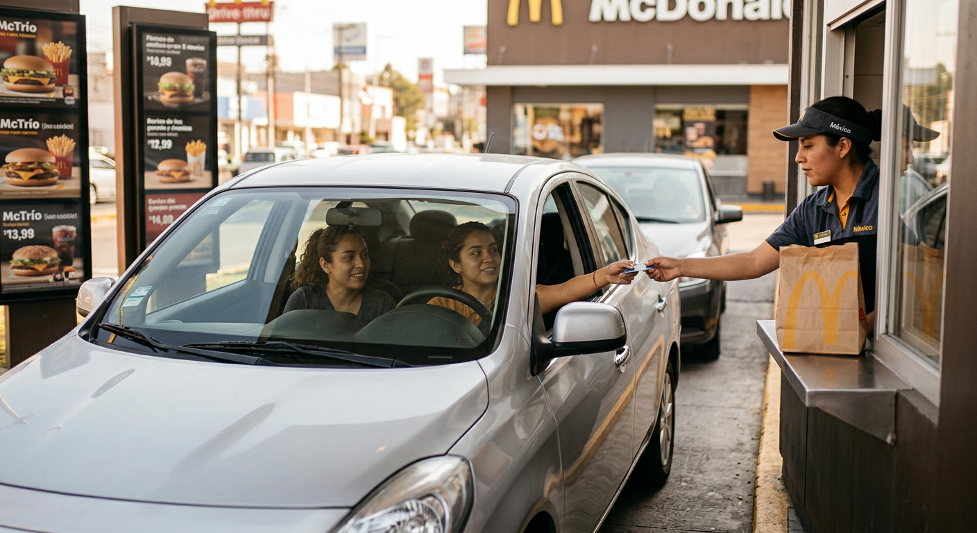 mcdonalds drive thru mexico
