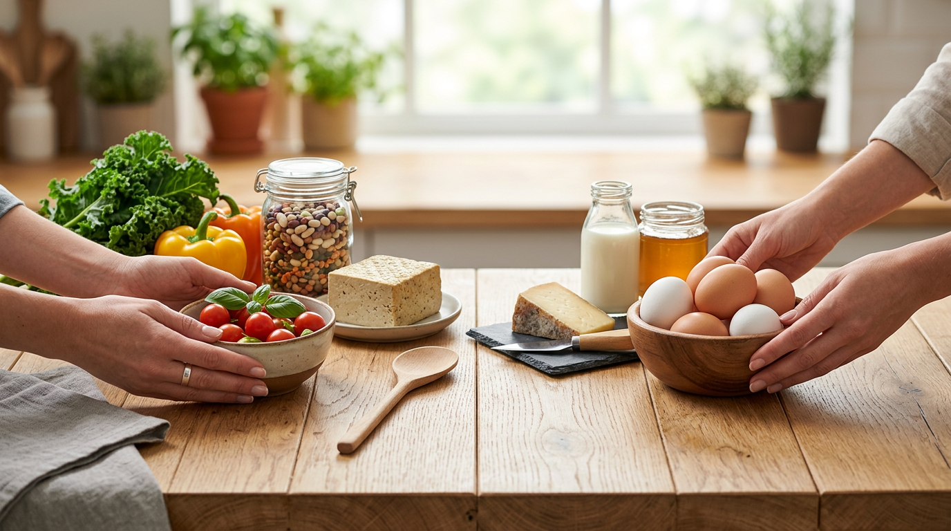 symbols of veganism and vegetarianism