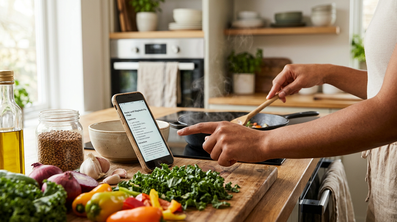 recipe phone kitchen
