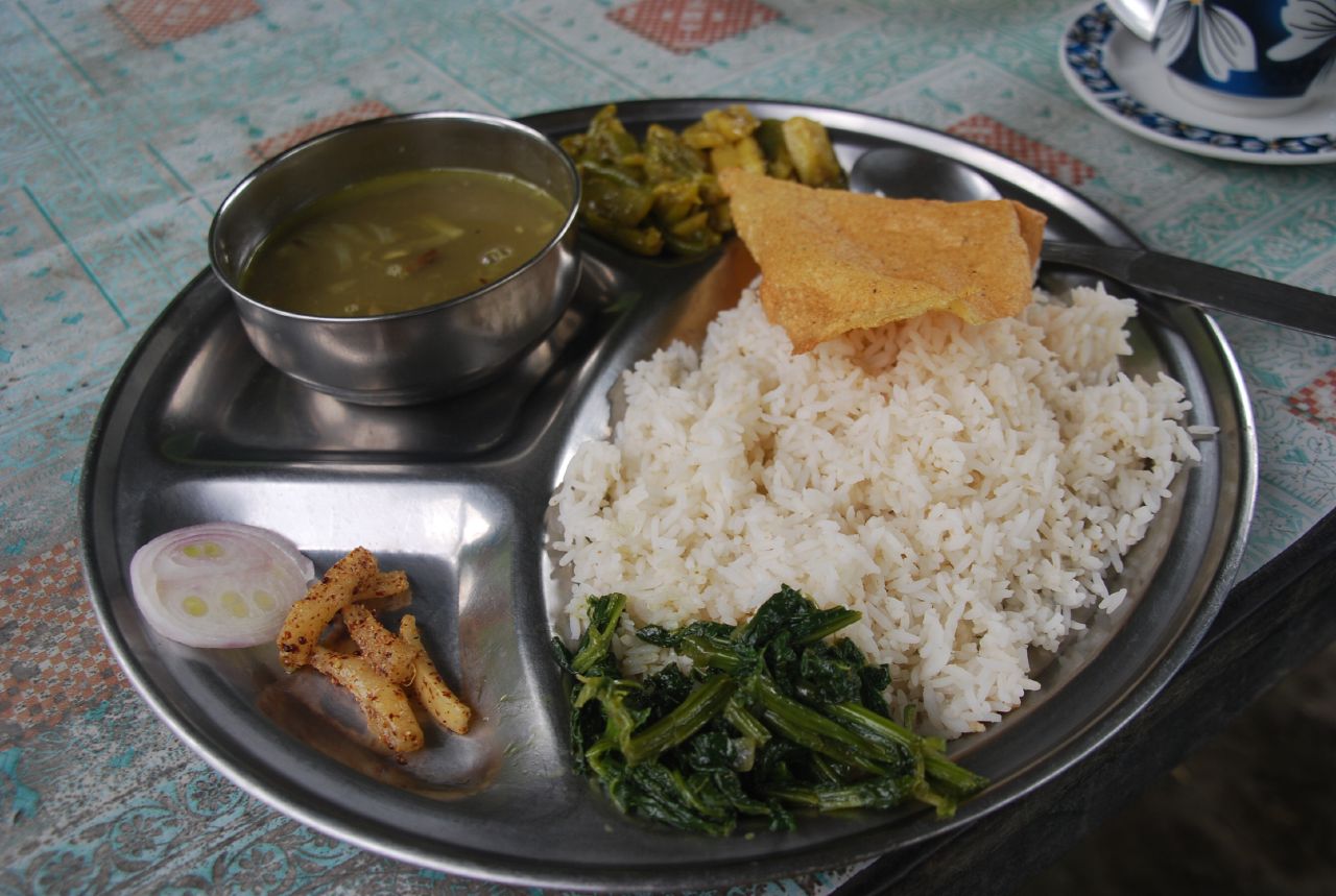 Traditionnal Dal Bhat (Nepali main food).jpg