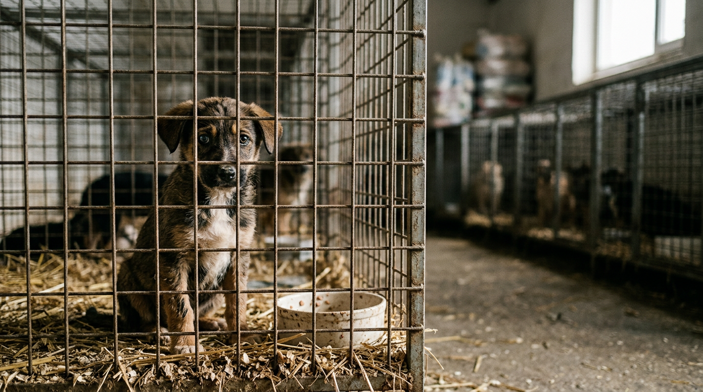 puppy mill cage