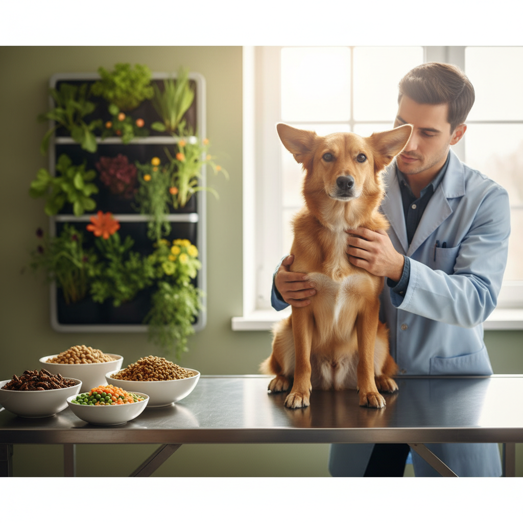 veterinarian dog checkup