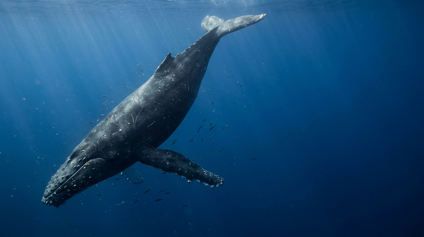 whale ocean diving