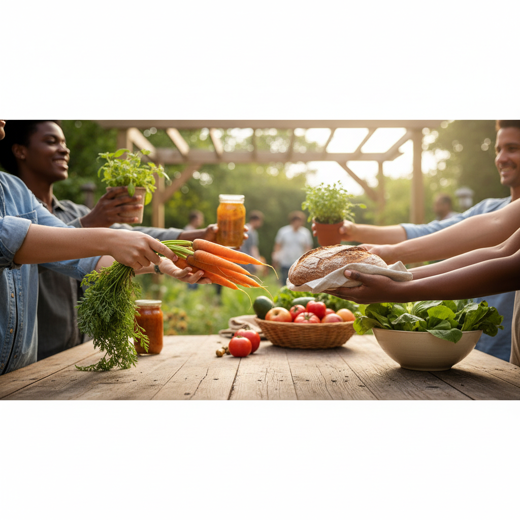 community giving hands