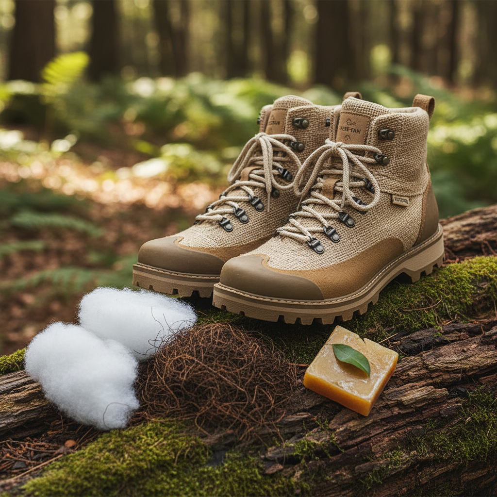 hiking boots close