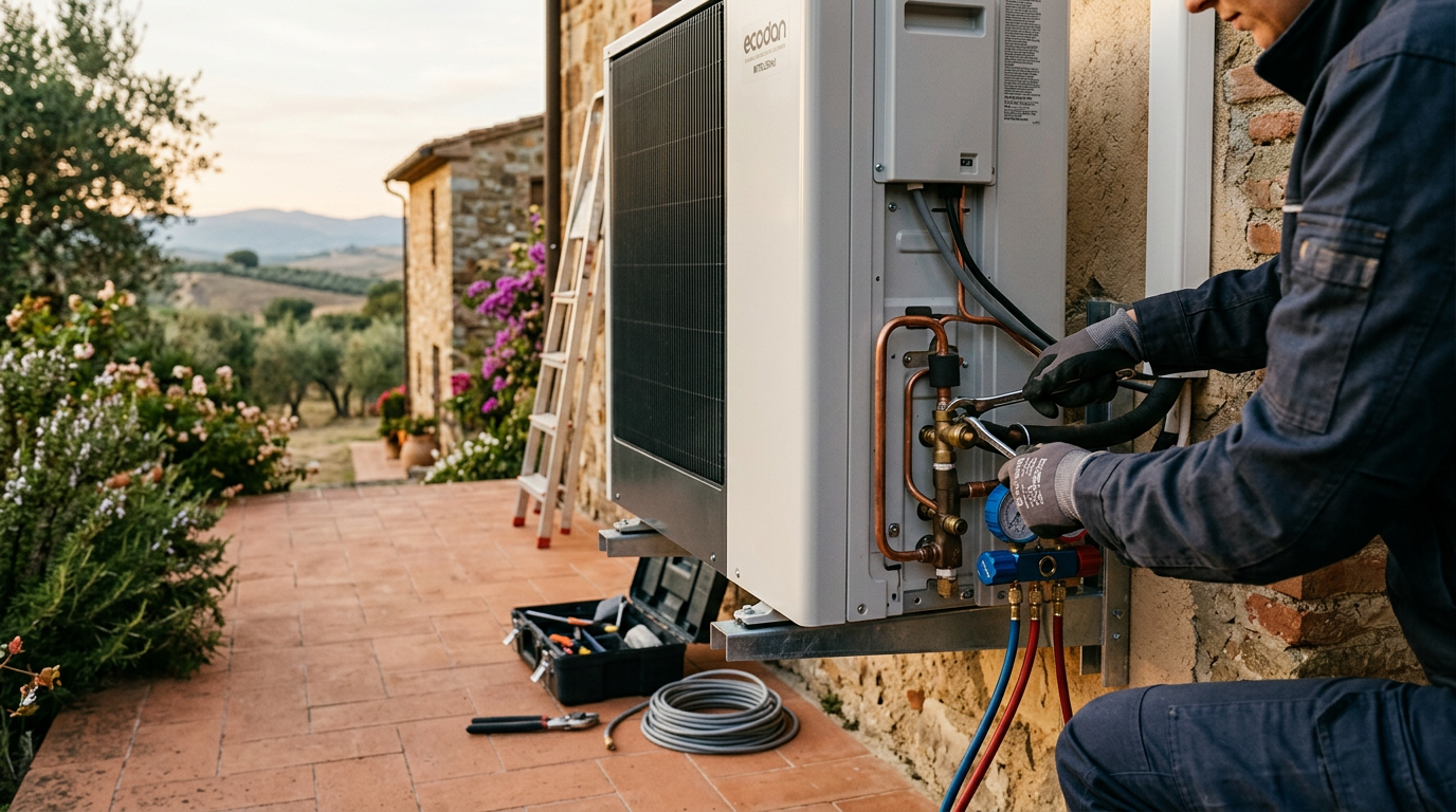 installation heat pump