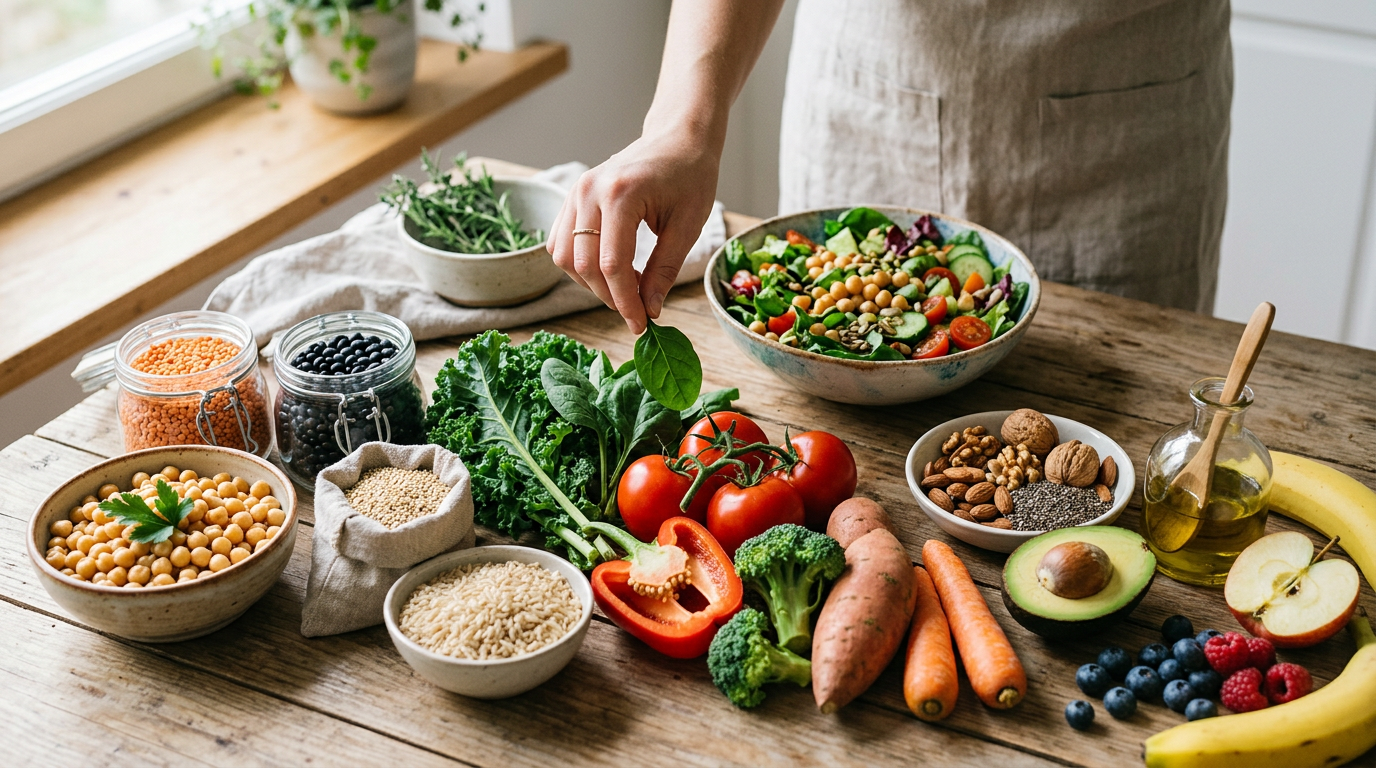 healthy plant based diet infographic
