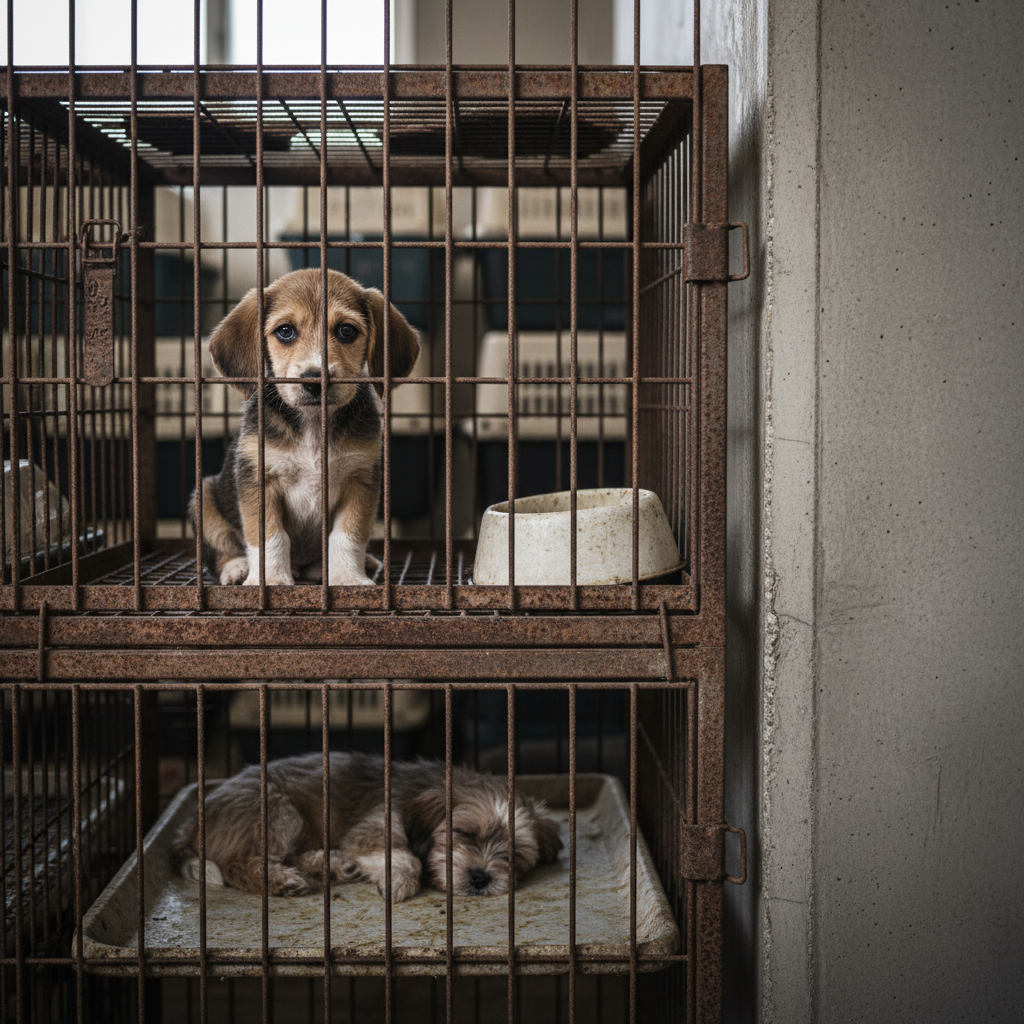 puppy mill cage