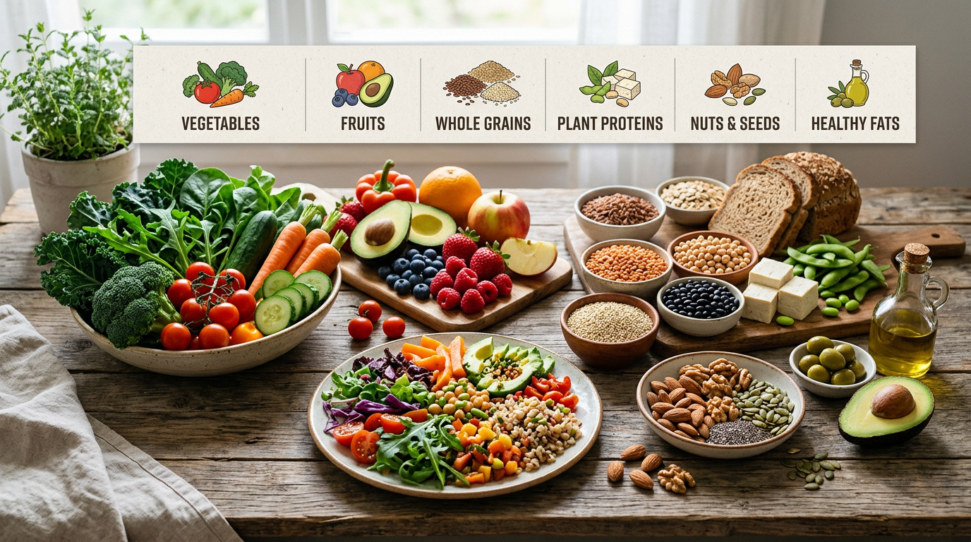 plant based diet variety infographic