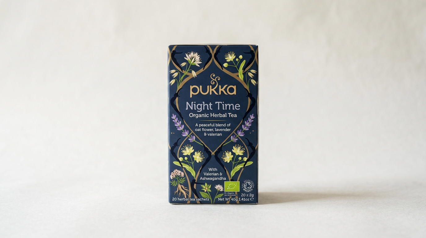 Pukka Herbs Night Time Organic Herbal Tea — With Valerian & Ashwagandha