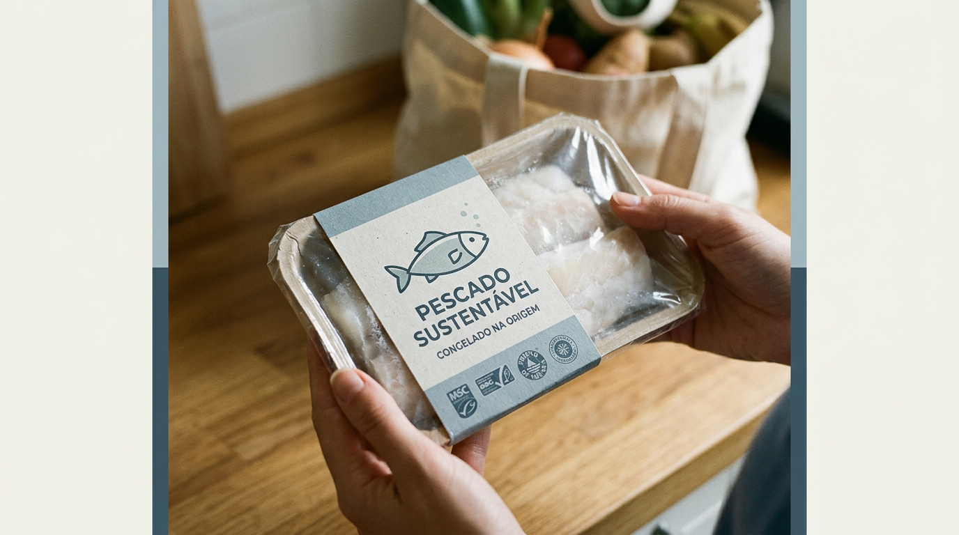 seafood packaging label
