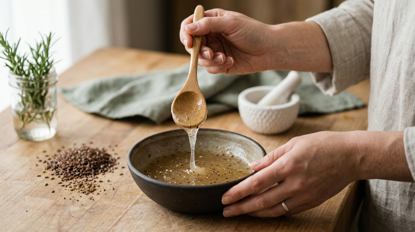 flax seeds gel