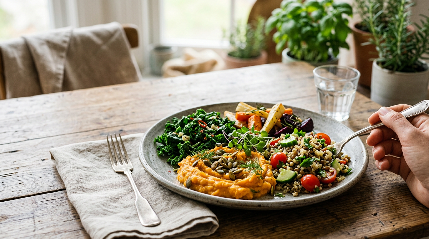 vegan food plate